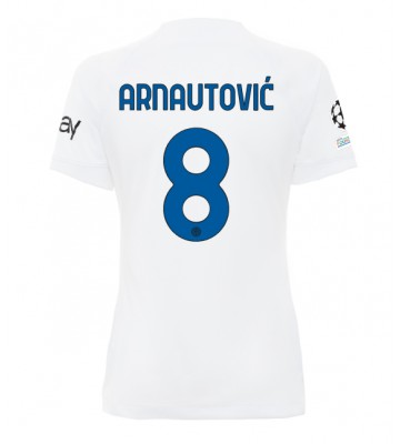 Inter Milan Marko Arnautovic #8 Udebanetrøje Dame 2023-24 Kort ærmer